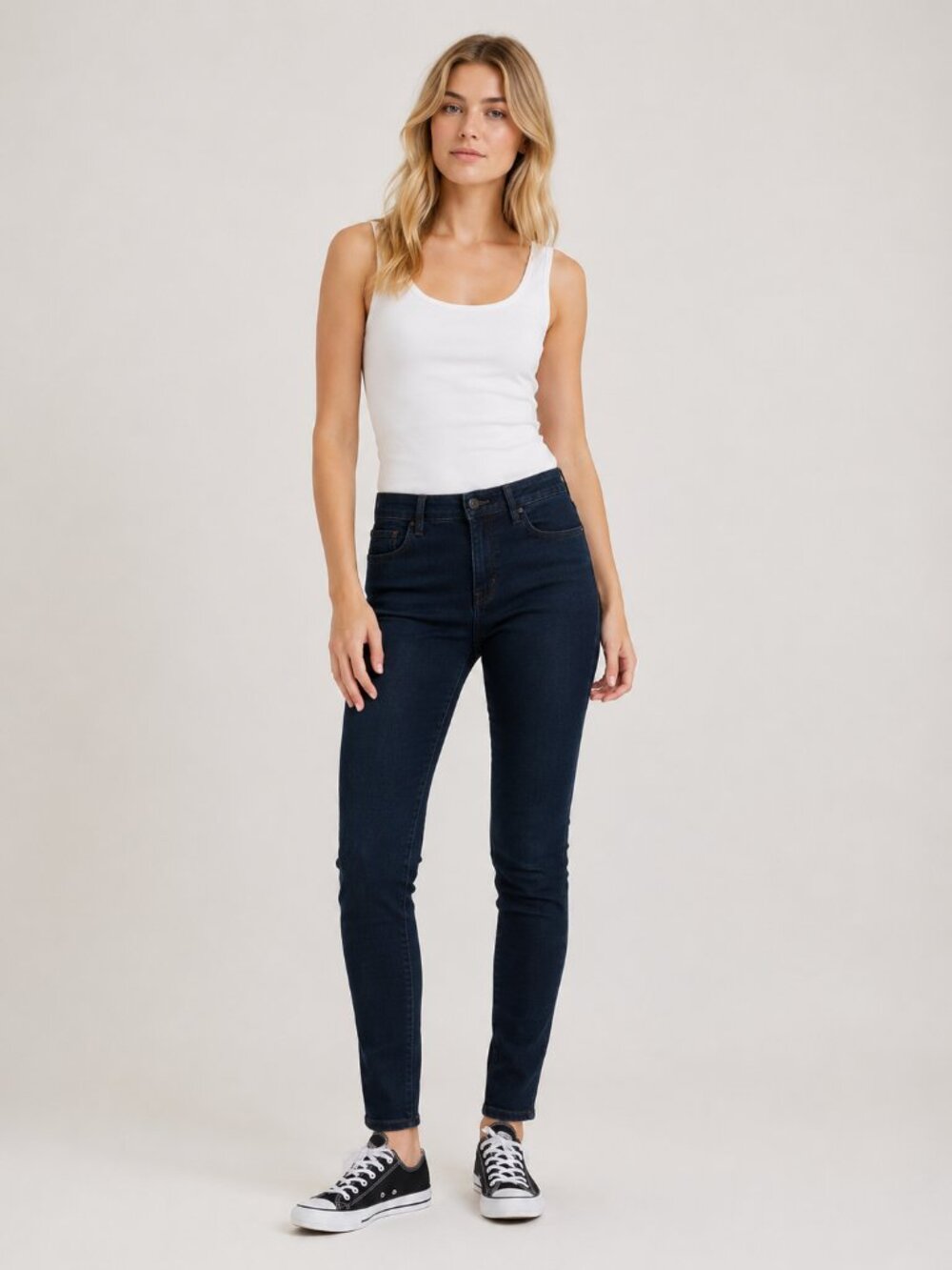 2/$30 Topshop Moto Jamie Jeans High Rise Ankle Skinny Gunmetal Black 28/30 #9363